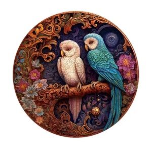 Colorful Owl Wooden Puzzle A4 MEDIUM